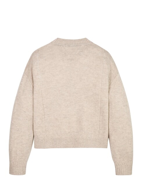 TH KIDS Wollpullover mit Rundhalsausschnitt Merino Melange - Kinderpullover