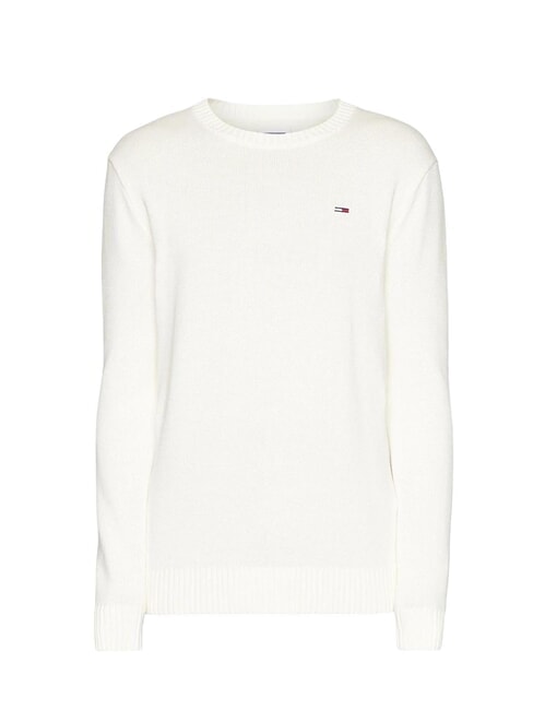 TH JEANS  Rundhalsausschnitt aus Baumwolle altes Weiß - Herrenpullover