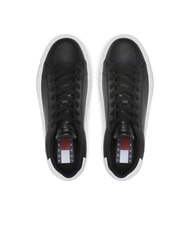 TOMMY HILFIGER TH JEANS  High-Top-Sneakers aus Leder Schwarz - Herrenschuhe - 4