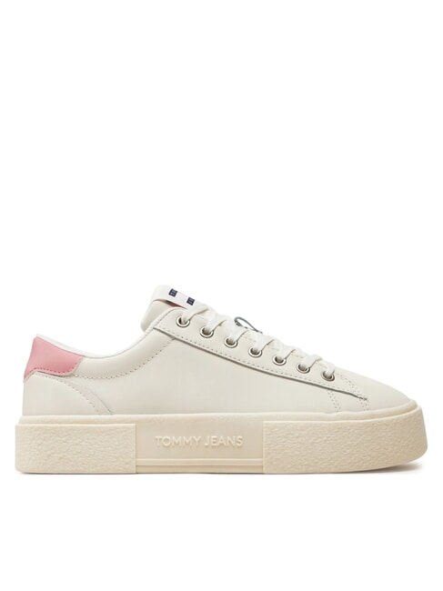TOMMY JEANS Foxing Flatform Turnschuhe Elfenbein - Damenschuhe