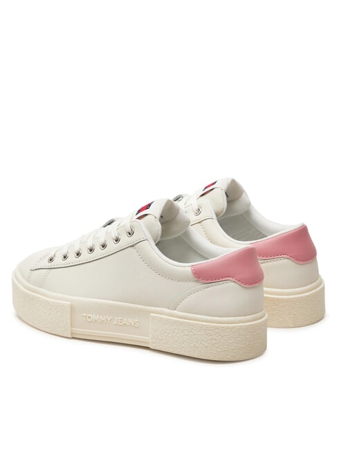 TOMMY JEANS Foxing Flatform Turnschuhe Elfenbein - Damenschuhe