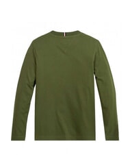 TOMMY HILFIGER TH KIDS Langärmliges T-Shirt Utility-Olive - Kinder-T-Shirt - 2
