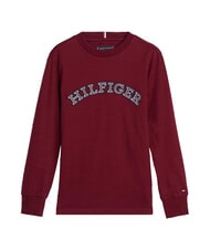 TOMMY HILFIGER TH KIDS Langärmliges Baumwoll-T-Shirt tiefrot - Kinder-T-Shirt - 3