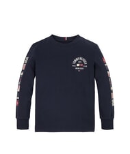 TOMMY HILFIGER TH KIDS Lang&auml;rmliges Baumwoll-T-Shirt W&uuml;stenhimmel - Kinder-T-Shirt - 3