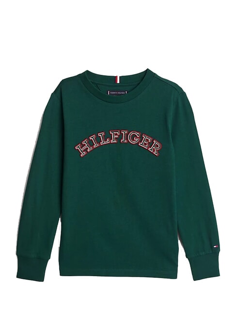 TH KIDS Langärmliges Baumwoll-T-Shirt Ziergrün - Kinder-T-Shirt