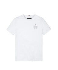 TOMMY HILFIGER TH KIDS Kurzärmeliges Baumwoll-T-Shirt Weiß - Kinder-T-Shirt - 3