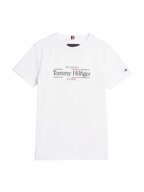 TH KIDS Kurzärmeliges Baumwoll-T-Shirt Weiß - Kinder-T-Shirt