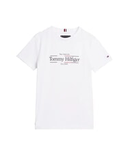TOMMY HILFIGER TH KIDS Kurzärmeliges Baumwoll-T-Shirt Weiß - Kinder-T-Shirt - 2