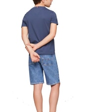 TOMMY HILFIGER TH KIDS Kurzärmeliges Baumwoll-T-Shirt - Kinder-T-Shirt