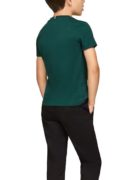 TH KIDS Kurzärmeliges Baumwoll-T-Shirt Ziergrün - Kinder-T-Shirt