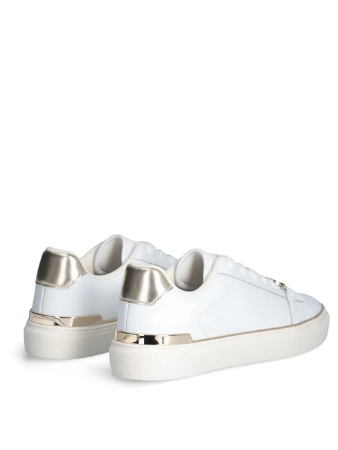 KIKI 01 Leder-Sneakers wei&szlig; / hellgold - Damenschuhe