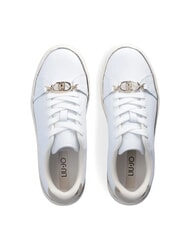 LIUJO KIKI 01 Leder-Sneakers wei&szlig; / hellgold - Damenschuhe - 4