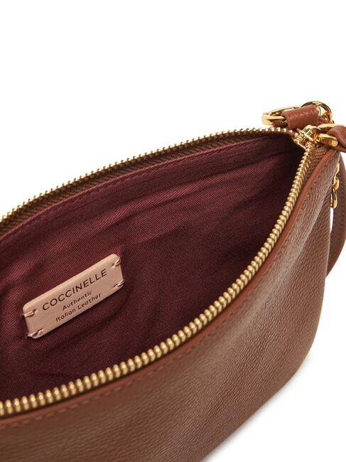 YVONNE Umhängetasche aus Leder Cognac - Damentaschen