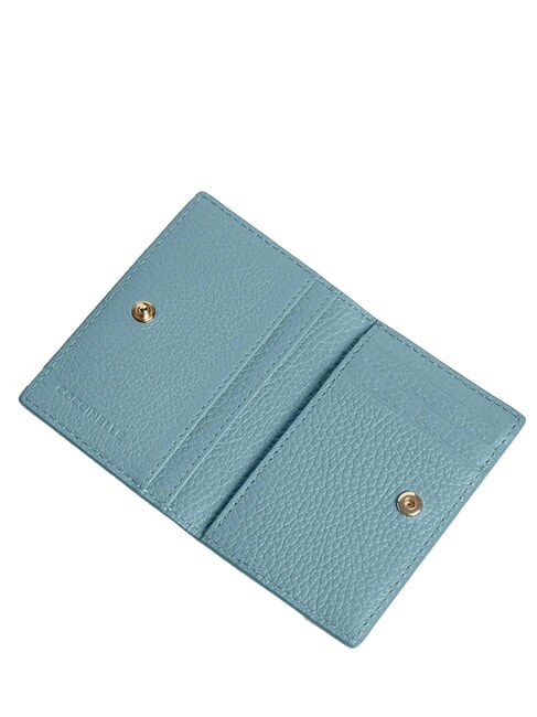METALLIC SOFT Lederbrieftasche arktisches Blau - Brieftaschen Damen