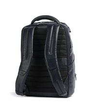 PIQUADRO W136 14" Laptop-Rucksack aus Leder Blau - PC-Rucksäcke - 2