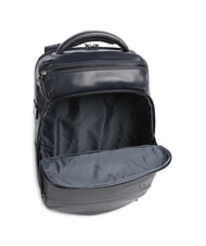 PIQUADRO W136 14" Laptop-Rucksack aus Leder Blau - PC-Rucksäcke - 4