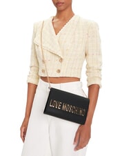 LOVE MOSCHINO SMART DAILY  Clutch mit Schultergurt Schwarz - Damentaschen - 4