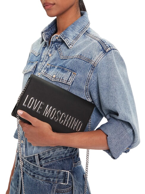 SMART DAILY  Clutch mit Schultergurt Schwarz Schwarz - Damentaschen