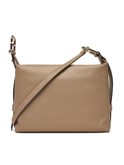 TONIE Umhängetasche, Leder grau - Damentaschen