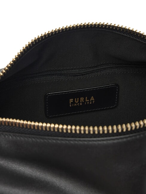 TONIE Umhängetasche, Leder Schwarz - Damentaschen