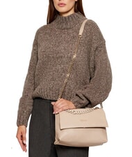 LIUJO MEHMET Zweifarbige Umhängetasche mit Kette NEUTRAL - Damentaschen - 5