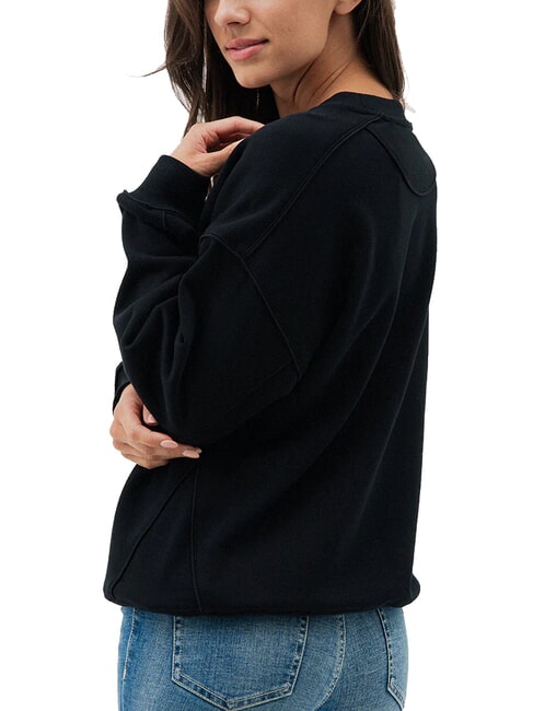 TRIANGLE GLITTER  Baumwoll-Sweatshirt jetbla - Sweatshirts Damen