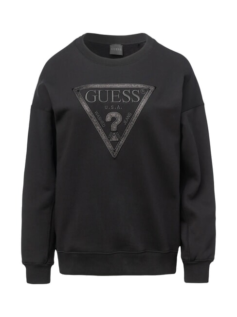 TRIANGLE GLITTER  Baumwoll-Sweatshirt jetbla - Sweatshirts Damen