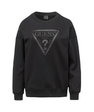 GUESS TRIANGLE GLITTER  Baumwoll-Sweatshirt jetbla - Sweatshirts Damen - 3