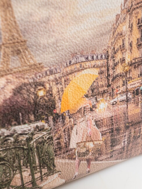 YESBAG Mittelgroße Clutch mit Manschette Pariser Metro - Damentaschen