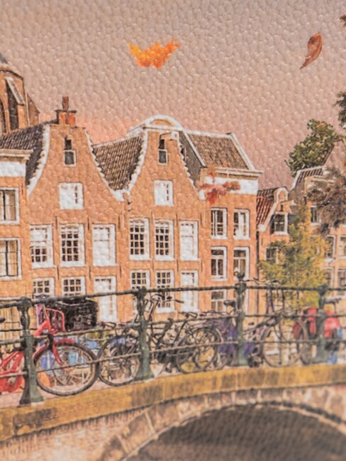 YESBAG Mittelgroße Clutch mit Manschette Herbstfluss - Damentaschen