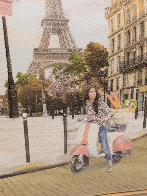 YESBAG Schulter-Einkaufstasche Schleier Paris - Damentaschen