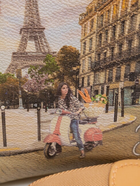 YESBAG Flache Umhängetasche Schleier Paris - Damentaschen