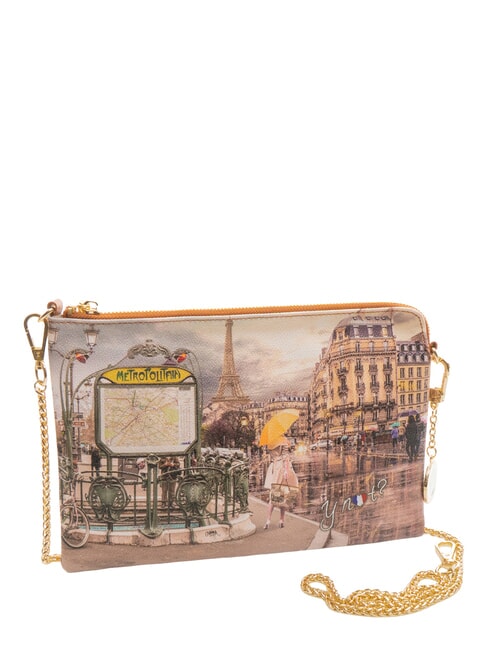 YESBAG Clutch Clutch mit Schultergurt Pariser Metro - Damentaschen