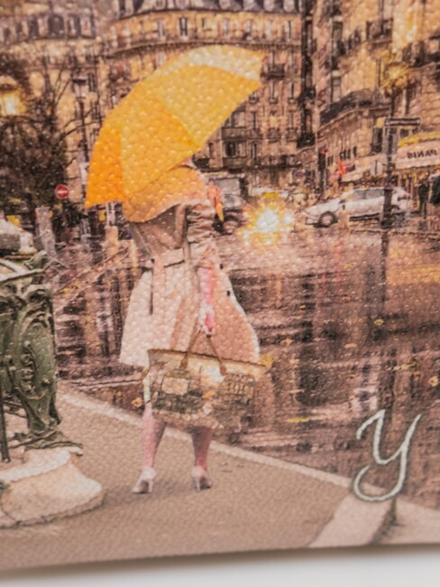 YESBAG Clutch Clutch mit Schultergurt Pariser Metro - Damentaschen