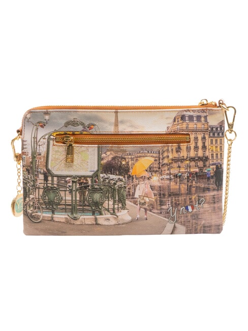 YESBAG Clutch Clutch mit Schultergurt Pariser Metro - Damentaschen