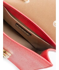 FURLA BELLA  Mini-Umhängetasche aus Leder Venezianisches Rot - Damentaschen - 5