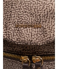 BORBONESE FLEXOS ZIP Rucksack natur op/dunkelbraun - Damentaschen - 3