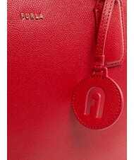 FURLA CLASSIC Shopper-Tasche aus Leder mit Andromeda-Print Venezianisches Rot - Damentaschen - 3