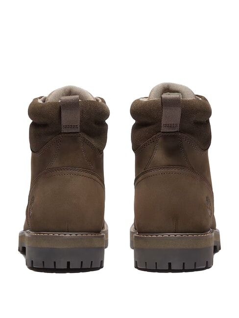 BRITTON ROAD Wasserdichte Stiefeletten aus Leder dunkelbraunes Nubuk - Herrenschuhe