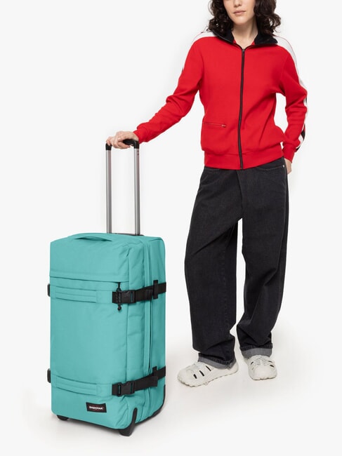 TRANSIT'R M Trolley mittlerer Größe strom blau - Halbharte Trolleys