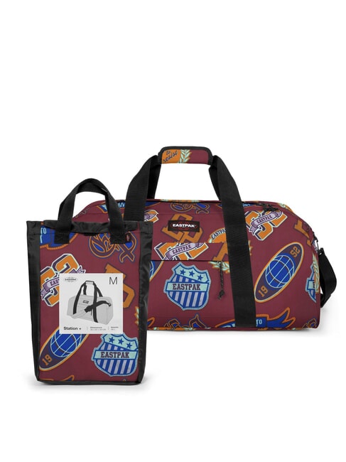 STATION + Tasche mit Schultergurt Clash Burgund - Reisetaschen