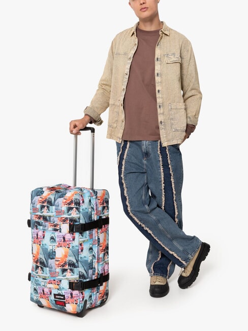 TRANSIT'R M x JAWS Mittelgroßer Trolley Kiefer drucken - Halbharte Trolleys