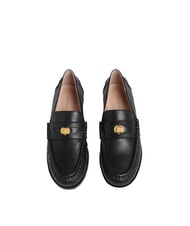 COCCINELLE C-PENNY LOAFER Glattleder-Loafer Schwarz - Damenschuhe - 3