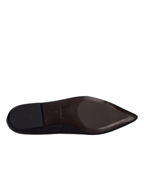 C-ME SMOOTH Ballerinas aus Glattleder Schwarz - Damenschuhe