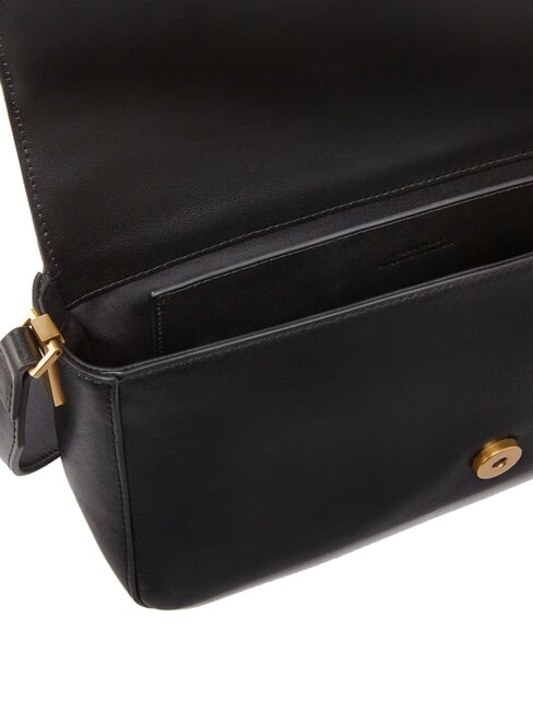 LOVE ONE CLASSIC SLOUCHY Umhängetasche aus Leder schwarz-antikgold - Damentaschen