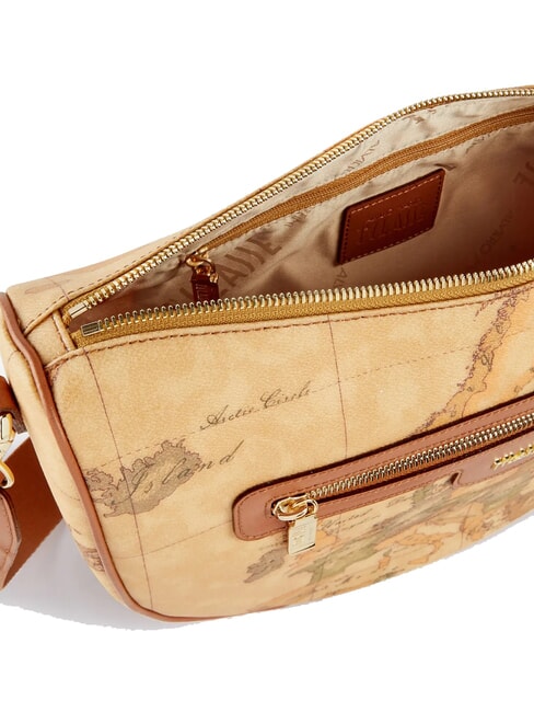 GEO CLASSIC Halbmond-Umhängetasche NATÜRLICH - Damentaschen