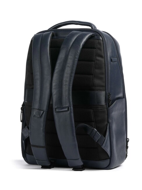 RUSSEL 14" Laptop-Rucksack aus Leder Blau - PC-Rucksäcke
