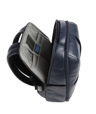 PIQUADRO RUSSEL 14" Laptop-Rucksack aus Leder Blau - PC-Rucksäcke - 3
