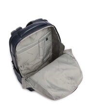 PIQUADRO RUSSEL 14" Laptop-Rucksack aus Leder Blau - PC-Rucksäcke - 4