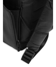 PIQUADRO RUSSEL 14" Laptop-Rucksack aus Leder Schwarz - PC-Rucksäcke - 3